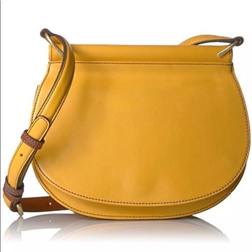 Vera Bradley Sidesaddle Crossbody Leather Purse